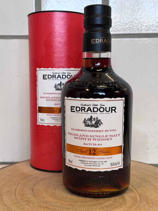 エドラダワー 12年 オロロソシェリー バッチ#4 カスクストレングス Edradour 2012 Oloroso Sherry Butts 12Y.O Batch #4 58.6%