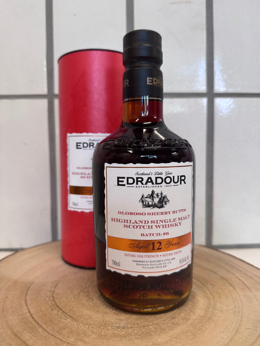 エドラダワー 12年 オロロソシェリー バッチ#6 カスクストレングス Edradour 2012 Oloroso Sherry Butts 12Y.O Batch #6 59.5%