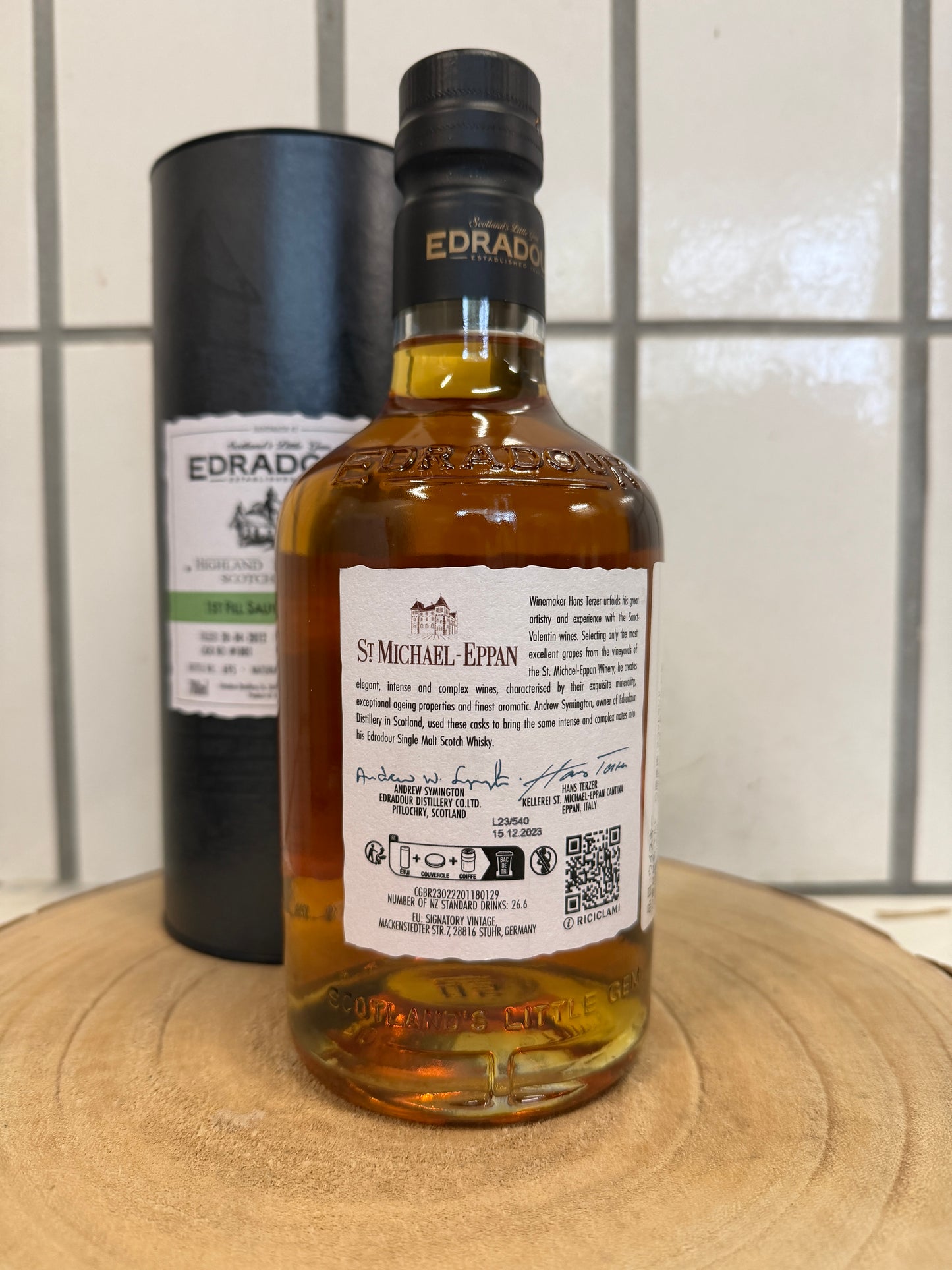 エドラダワー 11年 ファーストフィル ソーヴィニヨンカスク カスク#1001 Edradour 2012/2023 1st fill sauvignon cask cask #1001 48.2%