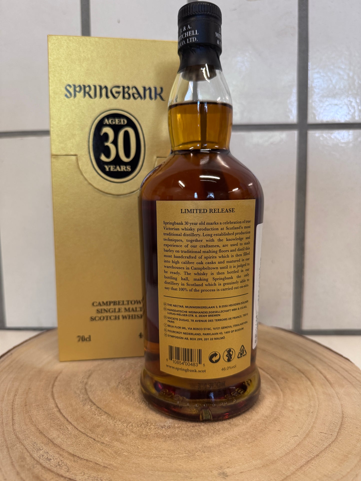 スプリングバンク　Springbank　30年　46％　2025リリース