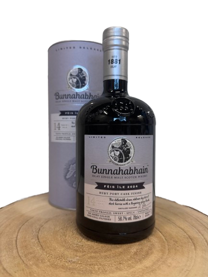 ブナハーブン ルビーポートカスクフィニッシュ 14年　Bunnahabhain 14-year-old Fèis Ìle 2024 Ruby Port Cask Finish　58.7％