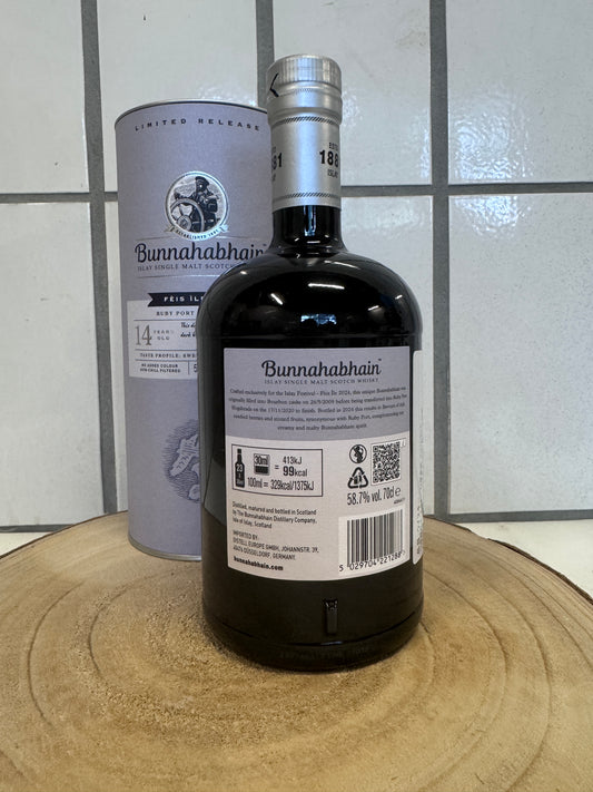 ブナハーブン ルビーポートカスクフィニッシュ 14年　Bunnahabhain 14-year-old Fèis Ìle 2024 Ruby Port Cask Finish　58.7％