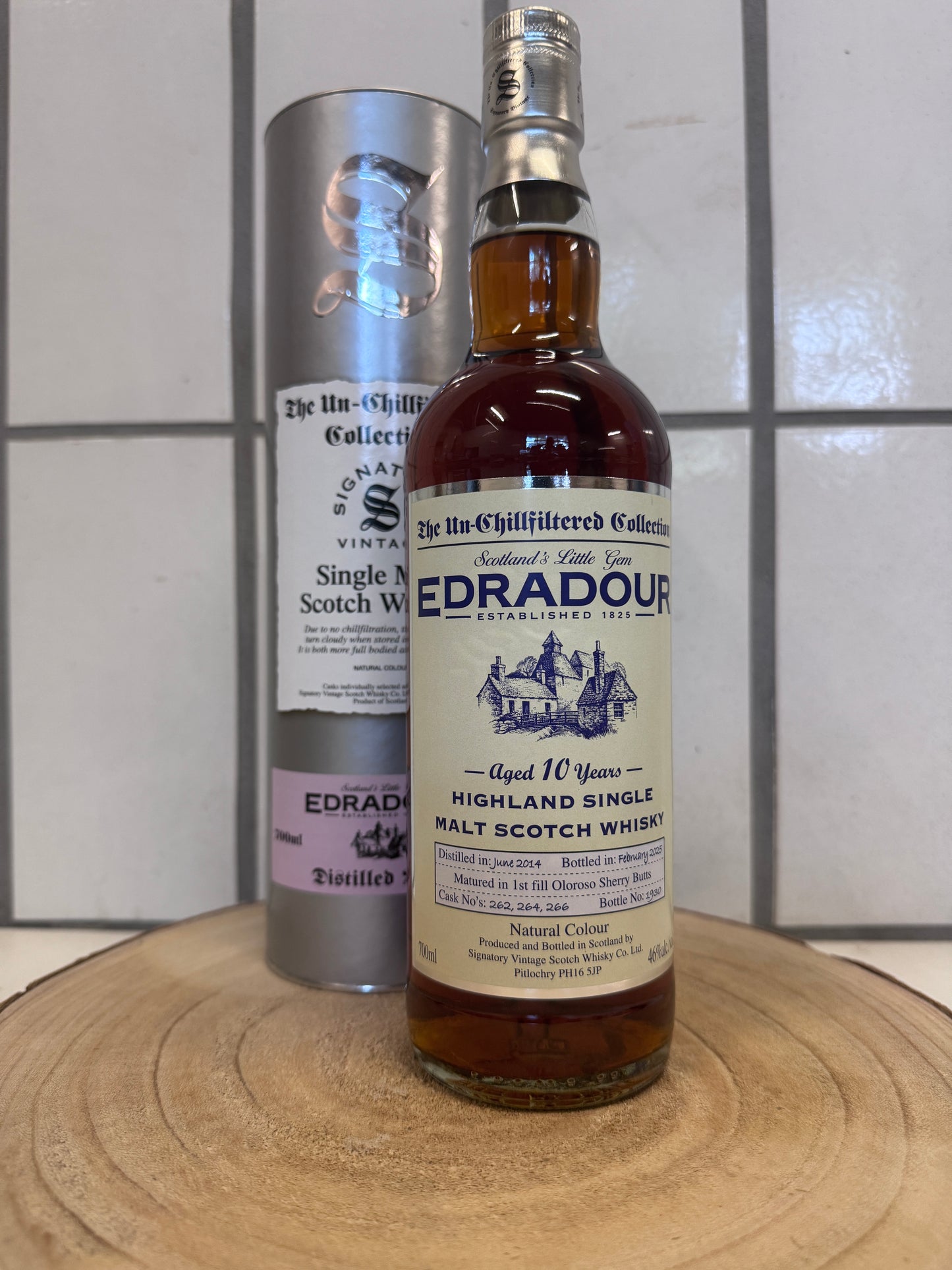 エドラダワー 10年 アンチルフィルタード　Edradour 2014/2025  The Un-Chillfiltered Collection SV 46.0％