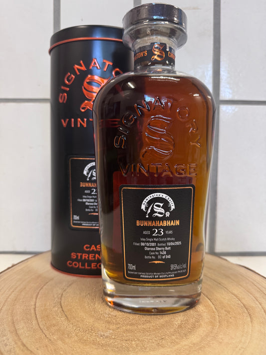 ブナハーブン  23年 シグナトリー ヴィンテージ　Bunnahabhain 2001 SV Cask Strength Collection - Symington’s Choice　59.5％