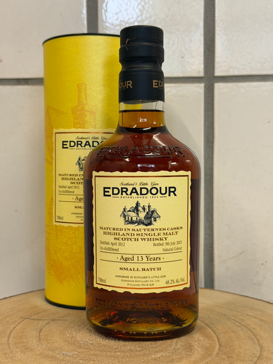 エドラダワー 13年 ソーテルヌ カスク スモールバッチ　Edradour 2012/2025 Matured in sauternes casks small batch 48.2%