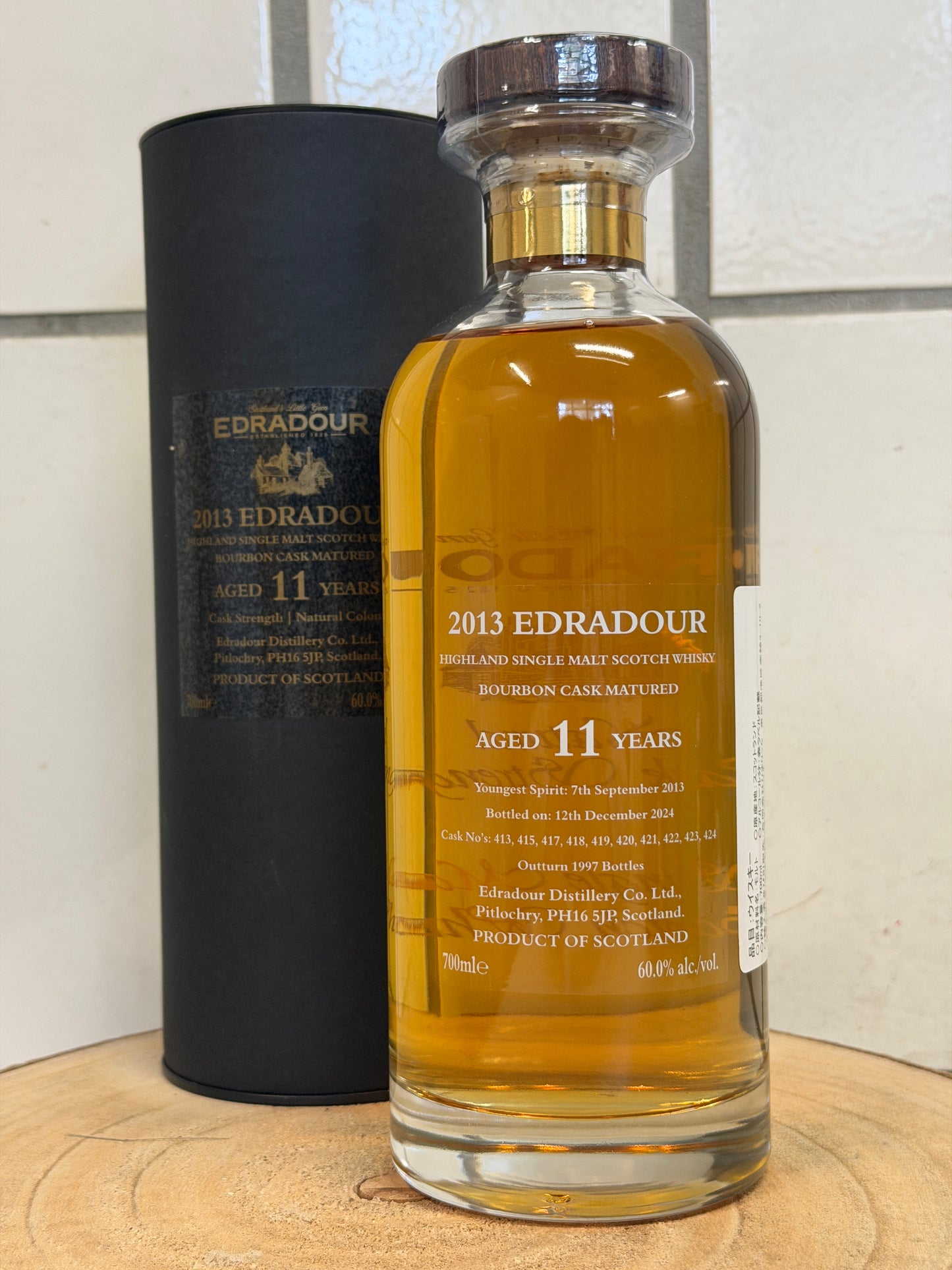 エドラダワー 11年 バーボンカスク カスクストレングス　Edradour 2013/2024 boubon cask matured cask strength 60.0%