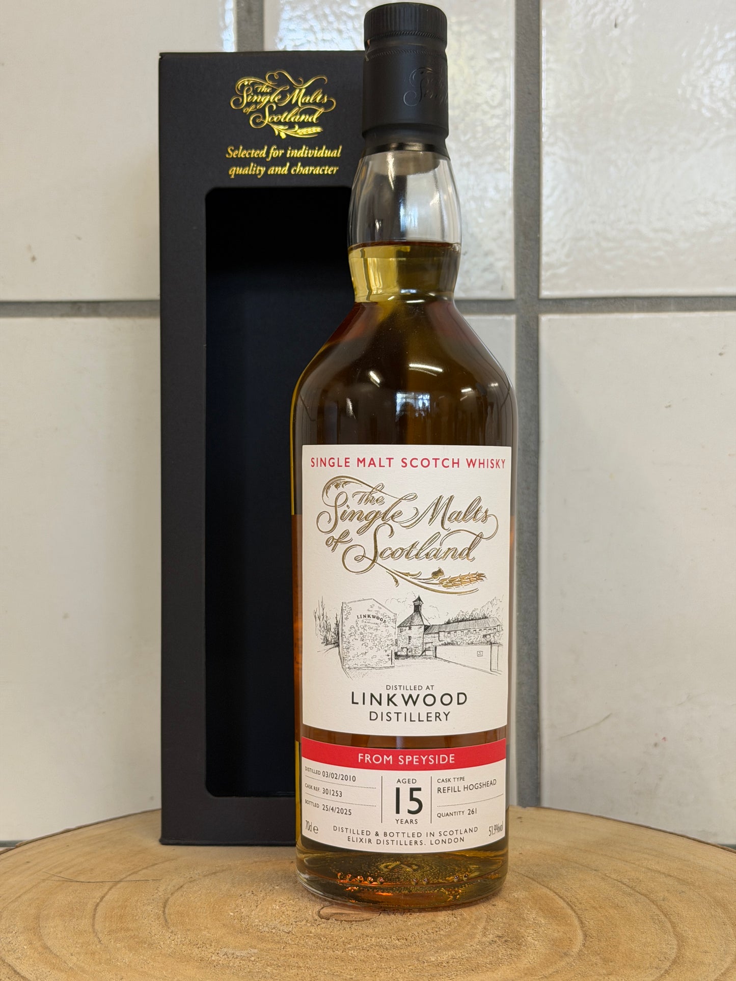 (ザ シングルモルツ オブ スコットランド) リンクウッド 15年 リフィルホグスヘッド　The Single Malts of Scotland Linkwood 2010/2025 - 15 y.o. - Refill Hogshead #301253 51.9%