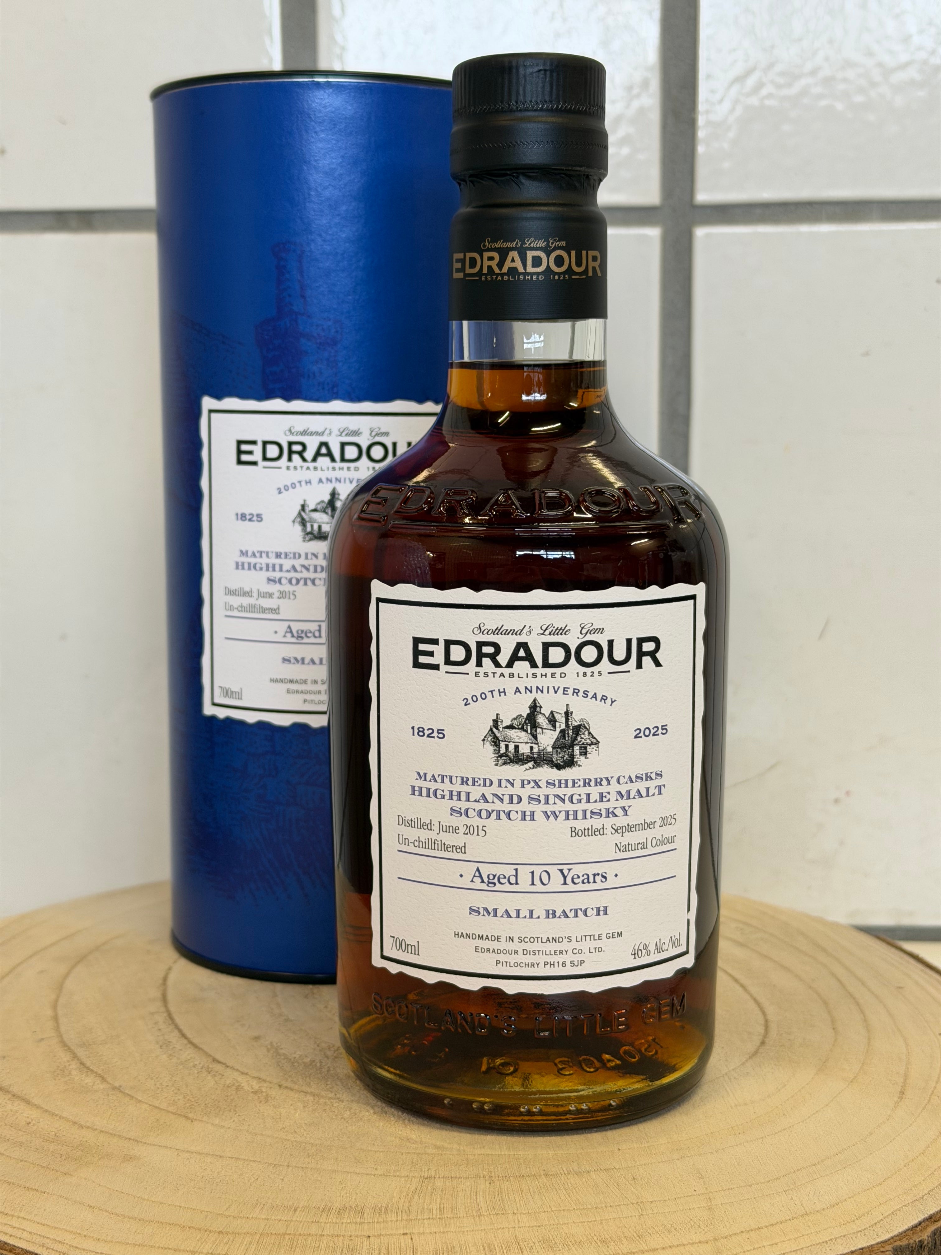 200周年記念」 エドラダワー 10年 PXシェリーカスク Edradour 2015