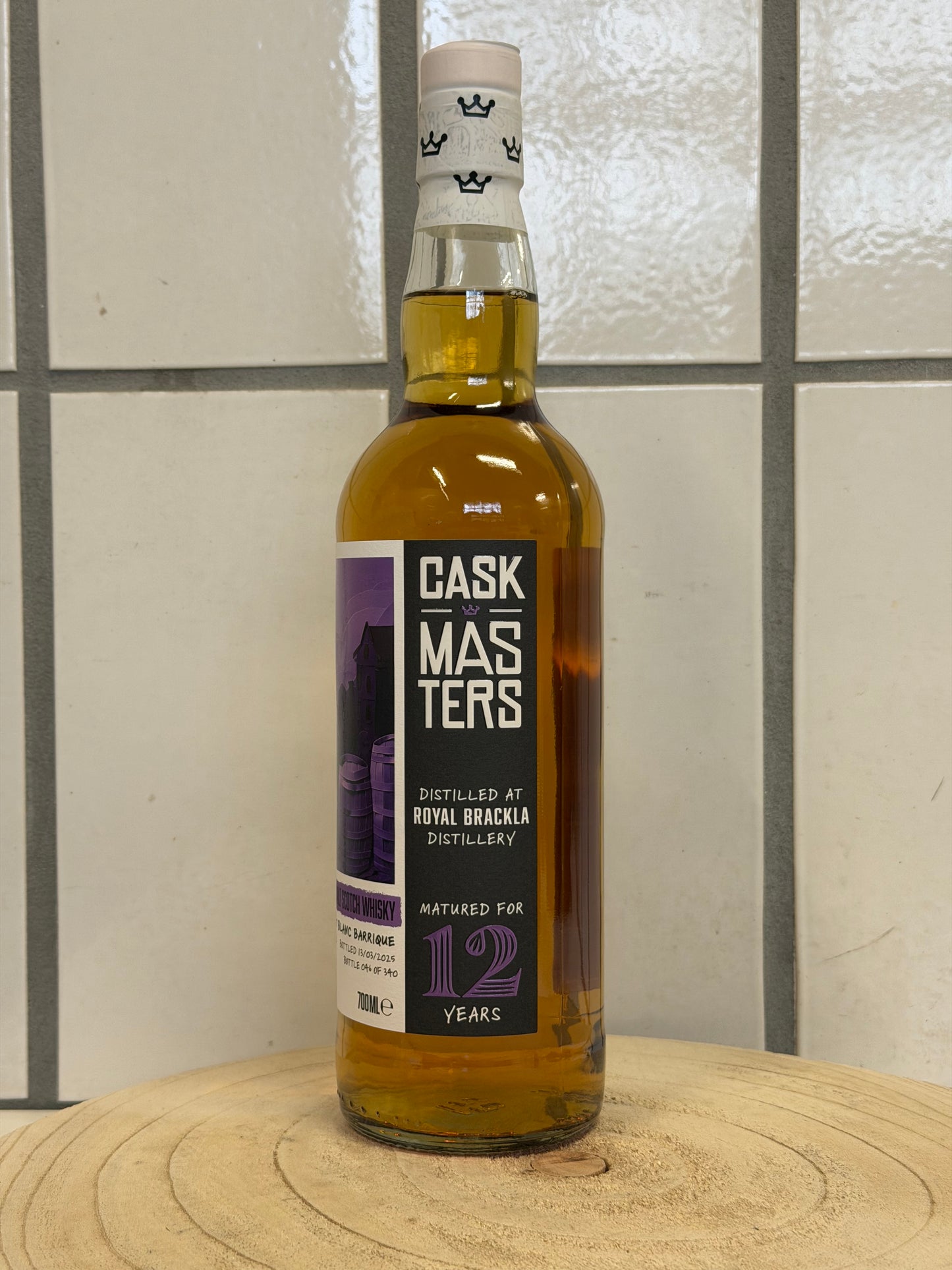 (ブレイブ・ニュー・スピリッツ) ロイヤル ブラックラ 12年 ファーストフィル ピノ ブラン バリック　Royal Brackla 2012/2025 - 12 y.o. - 1st Fill Pinot Blanc Barrique #494/2012 - Cask Masters - Brave New Spirits