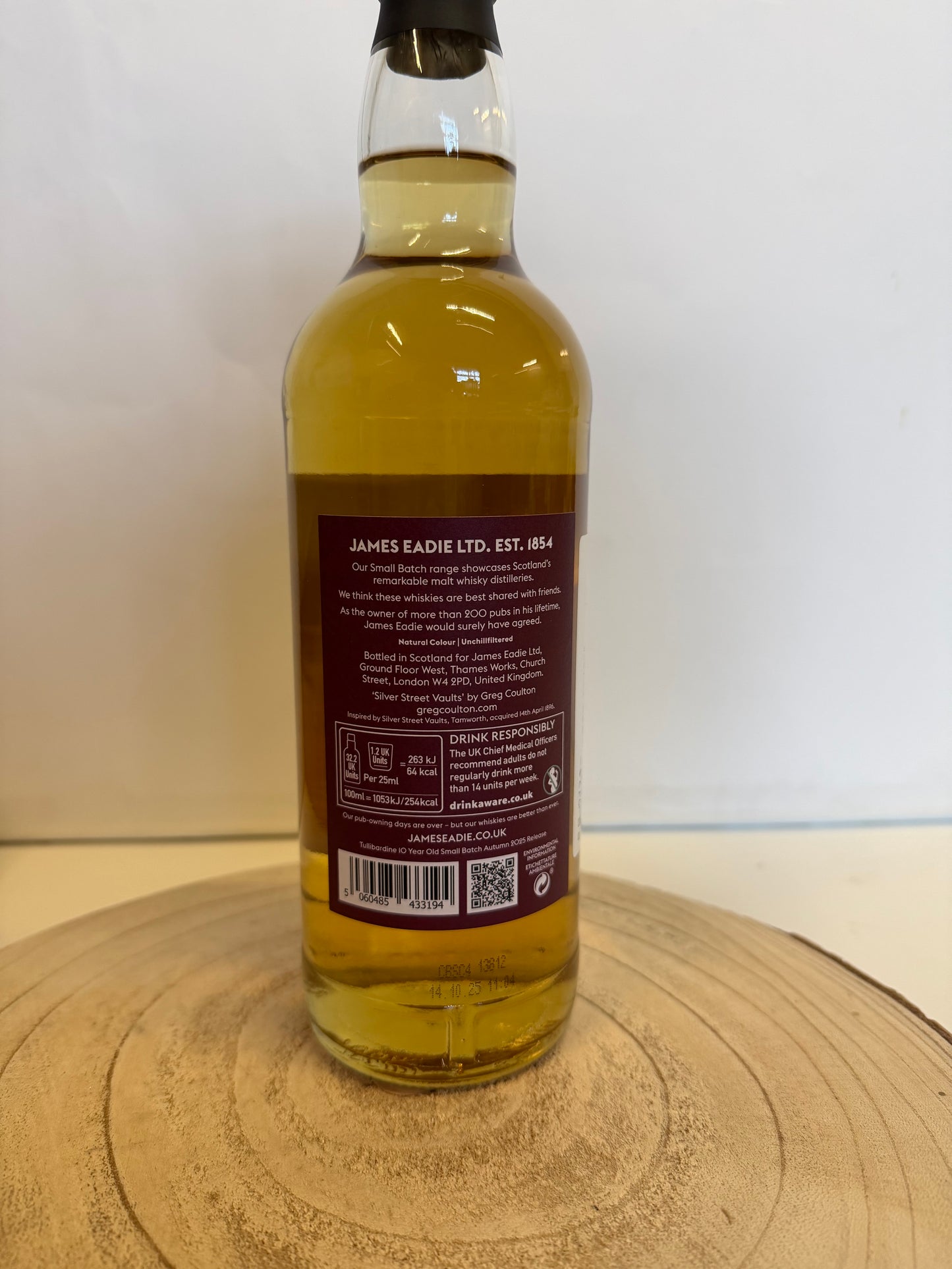 (ジェームズ イーディー) タリバーディン 10年 マラガ バット　Tullibardine 2015/2025 - 10 y.o. - Malaga Butt #373085 - James Eadie