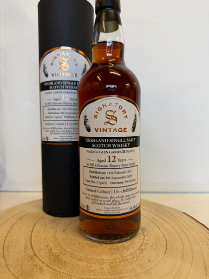 (シグナトリー ヴィンテージ) グレンギリー 12年 ファーストフィル シェリー カスク フィニッシュ　Glen Garioch 2013/2025 - 12 y.o. - 1st Fill Oloroso Sherry Cask Finish #3 - Signatory