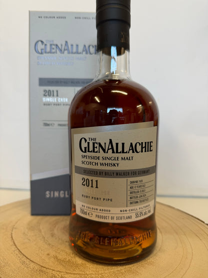 グレンアラヒー 12年 ルビーポート パイプ シングルカスク　Glenallachie 12 Y.O 2011/2024 Ruby Port Pipe Single Cask #7438 55.9% 700ml