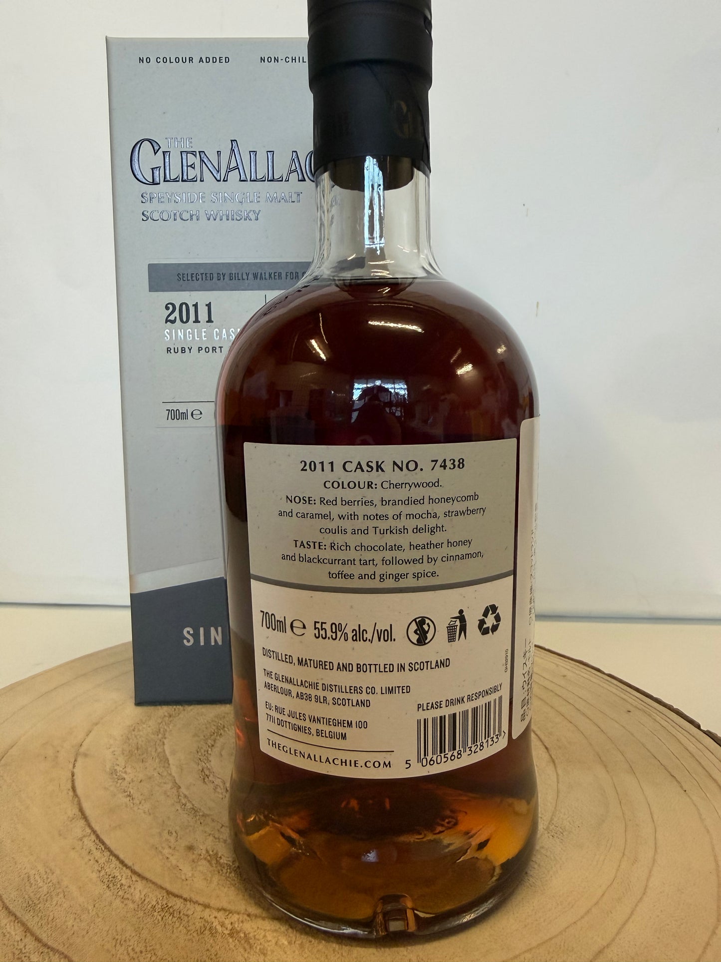 グレンアラヒー 12年 ルビーポート パイプ シングルカスク　Glenallachie 12 Y.O 2011/2024 Ruby Port Pipe Single Cask #7438 55.9% 700ml