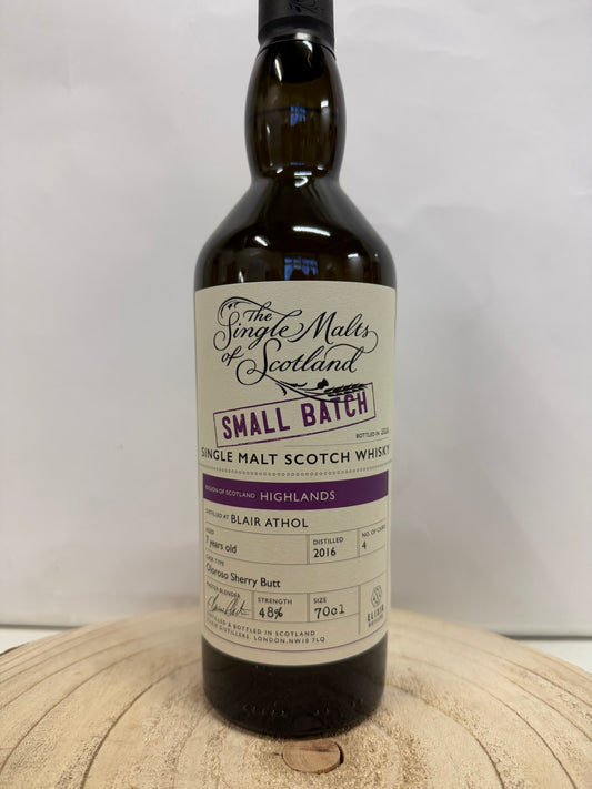 (ザ シングルモルツ オブ スコットランド) ブレアソール 7年 オロロソ シェリー バット スモールバッチ　Blair Athol 2016/2024 - 7 y.o. - Oloroso Sherry Butt - Small Batch (SMoS)