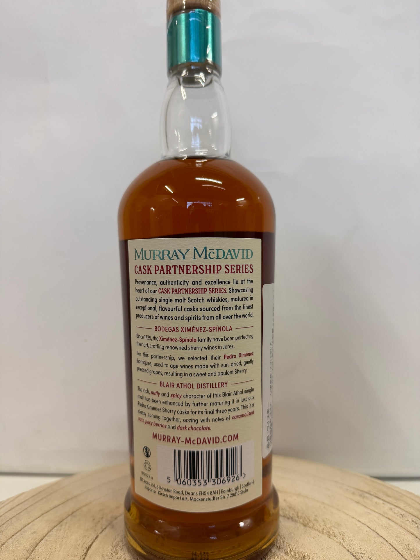 (マーレイ マクダヴィッド) ブレアソール 9年 PX シェリー カスク　Blair Athol 2016/2025 - 9 y.o.- PX Sherry - Cask Partnership - Murray McDavid