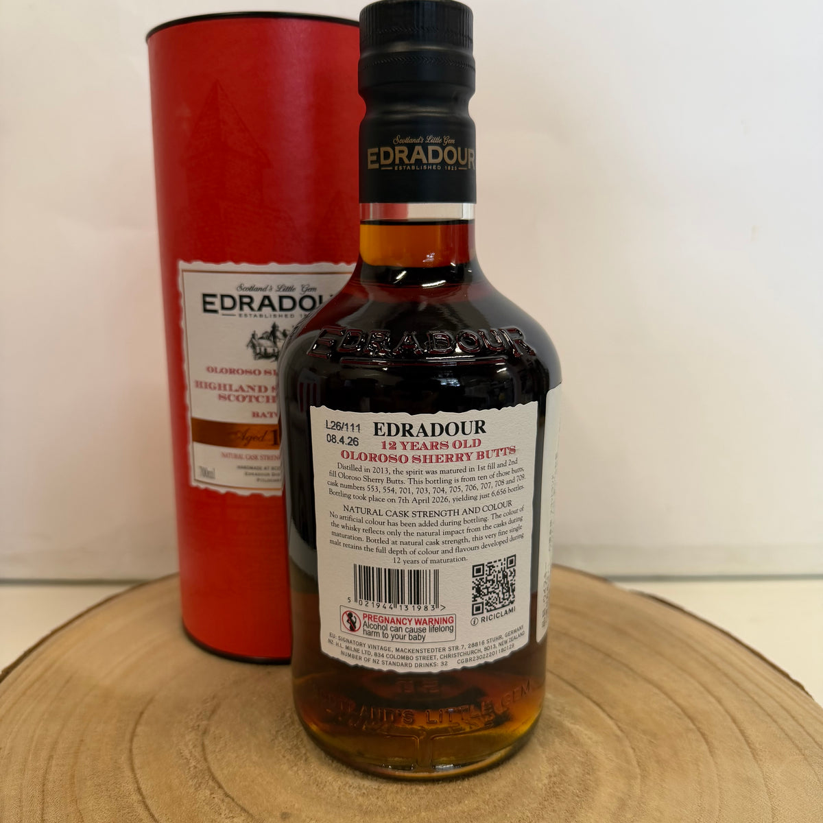 エドラダワー 12年 オロロソシェリー バッチ#8 カスクストレングス　Edradour 2013 Oloroso Sherry Butts 12Y.O Batch #8 58％